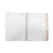 Caiet 5 subiecte A4 200 file spirala, coperta plastic alb