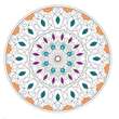 Planse de colorat Mandale, 12 file, carton desen