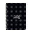 Caiet A4 100f spira cop. PVC Notte Black DR
