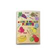 Carte de colorat Fructe, A4 24 pagini 8 + 2 GRATIS!