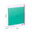 Caiet A4 80 file romana spira Milan verde nata 570