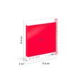 Caiet A5 80 file velin spira Milan roz nata 570