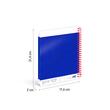 Caiet A5 80 file romana spira Milan albastru nata 570