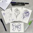 Set 6 Carioci One Line Art TOMBOW - 18286