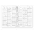 Agenda A4 datata zilnic spirala, 272 pagini, coperta carton si supracoperta plastic