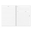 Agenda A4 nedatata spirala, 208 pagini, interior cu linii, coperta carton si supracoperta plastic