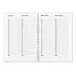Agenda A4 pentru programari datata zilnic 2026 192 pagini, spirala, coperta carton model Blue si supracoperta PriPlak