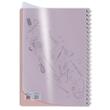 Agenda A4 pentru programari datata zilnic 2026 192 pagini, spirala, coperta carton model Pink si supracoperta PriPlak