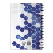 Agenda A5 nedatata, spirala, coperta carton Geometric M7