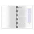 Agenda A5 nedatata, spirala, coperta plastic albastru