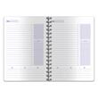 Agenda A5 nedatata, spirala, coperta plastic albastru