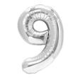 Balon din Folie Cifra 9 Argintiu 85 cm DACO - BL859AG