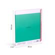 Caiet A4 80 file aritmetica spira Milan verde nata 570