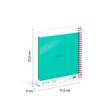 Caiet A4 80 file romana spira Milan verde nata 570
