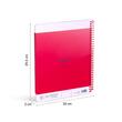 Caiet A4 80 file velin spira Milan roz nata 570