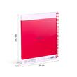 Caiet A4 80 file romana spira Milan roz nata 570