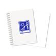 Carnetel A6 100F, spirala, coperta PVC alb