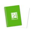 Carnetel A6 100F, spirala, coperta PVC verde