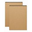 Caiet de schite A4 mixed paper, 30 coli, 10 coli kraft 250g, 20 coli kraft 120g