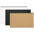 Caiet de schite A3 mixed paper, 30 coli, 10 coli alb 250g, 10 coli negru 170g, 10 coli kraft
