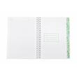 Caiet 5 subiecte A4 200 file spirala, coperta plastic alb cu tipar albastru