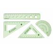 Trusa Geometrie 4 piese Aihao LB0041