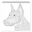 Carte de colorat 31X31 Mandala - DOGS - 25 file 170g spirala