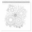 Carte de colorat 31X31 Mandala - Flowers - 25 file 170g spirala