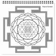 Carte de colorat 31X31 Mandala - Yoga Insight - 25 file 170g spirala