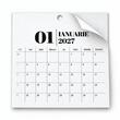 Calendar 2027 Organizer 32x32 cm 12 File