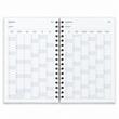 Agendă Datată Zilnic 2027 A5 cu Spirală, 272 Pagini, Copertă Cartonatǎ cu Supracopertă Plastic