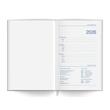 Agenda A5 datata zilnic 2026, coperta model Denim