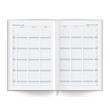 Agenda A5 datata zilnic 2026, coperta balacron negru