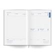 Agenda A5 datata zilnic 2026, coperta model Denim