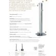 Dozator dezinfectant cu pedala 2L, inox, fixare pardoseala