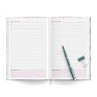 Agenda A5 nedatata, Letters Puzzle, coperta buretata lucioasa 208 pagini