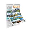 Calendar 2025 Munti, 13 file carton lucios, 22x32 cm