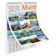 Calendar 2025 Munti, 13 file carton lucios, 32x45 cm