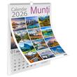 Calendar 2026 Munti, 13 file carton lucios, 32x45 cm