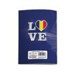 Carnetel A6 32 file capsat Romania-Love