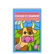 4+1 GRATIS! Carte de colorat pe numere A4 24F - Domestic Animals 3+