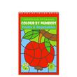 4+1 GRATIS! Carte de colorat pe numere A4 24F - Fruits & Vegetables 3+