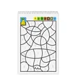Carte de colorat pe numere A4 24F - Fruits & Vegetables 3+