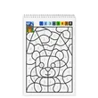 Carte de colorat pe numere A4 24F - Wild Animals 3+