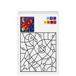 4+1 GRATIS! Carte de colorat pe numere A4 24F - Space 3+