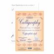 8+2 GRATIS Hartie caligrafie liniata Copperplate 8 mm/55 grade, set 30 coli de 120g