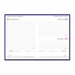 Agenda Artilux A5 datata hartie ivory 112 coperta albastra