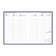 Agenda Dakota A4 săptămânală hartie ivory 404 coperta rosie