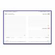 Agenda Dakota A5 datata hartie ivory 414 coperta bordeaux