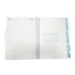Caiet 3 subiecte A4 120 file spirala, coperta plastic rosu